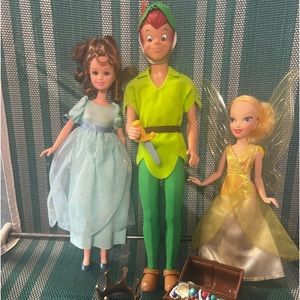 Vintage PeterPan, Wendy and Tink